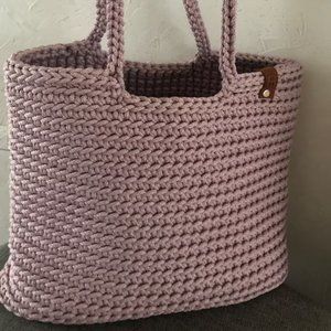 Crochet Tote Bag/handbag, Handmade Crochet Tote Bag, Scandinavian Style Crochet